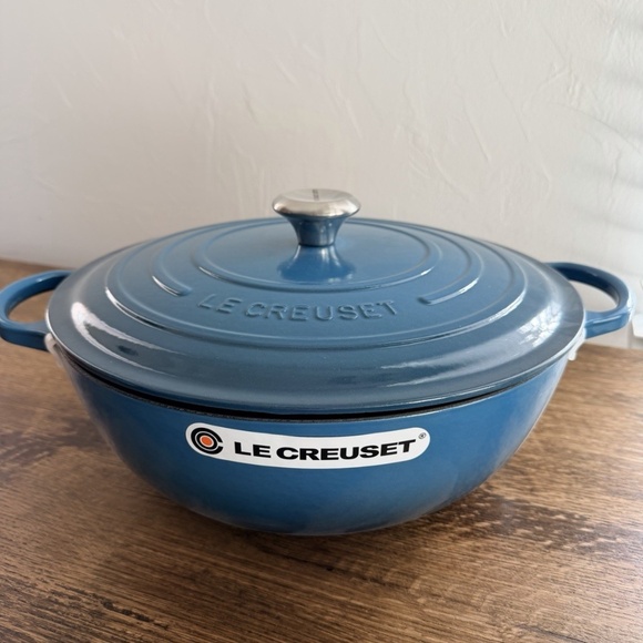 NIB Le Creuset Signature Cast Iron 7.5 Quart Chef's Oven, Deep Teal - Picture 1 of 5